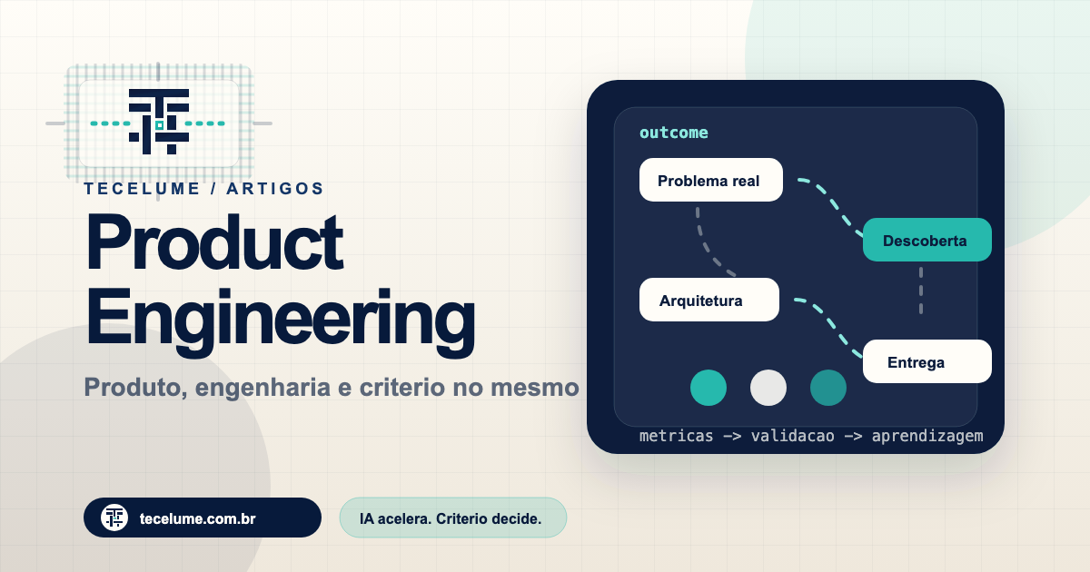 Arte editorial do artigo Product Engineering